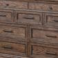 New Heritage Design Mar Vista 3 Piece King Bedroom Set in Brushed Walnut, , large