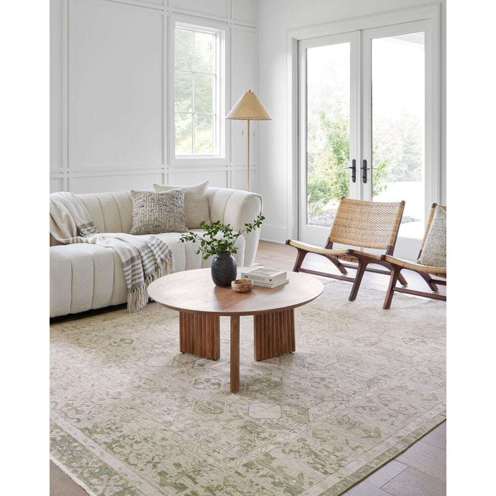 Surya Once Upon a Time Tan, Olive, Light Olive, Light Gray and Pale Blue 8&#39;10&quot; x 11&#39;10&quot; Area Rug, , large