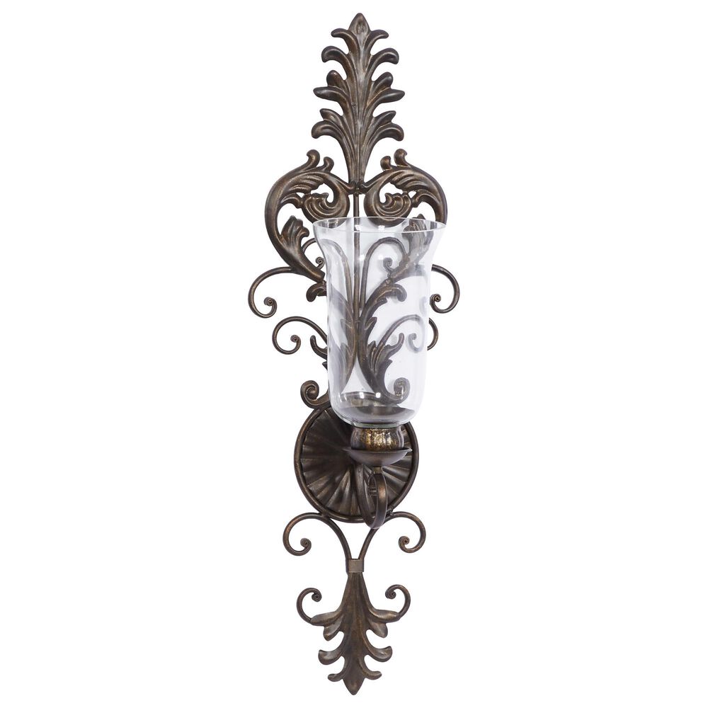 Maple and Jade 31" Candle Sconce in Gold, , large