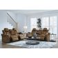 Ashley Wolfridge Power Reclining Loveseat in Brindle, , large