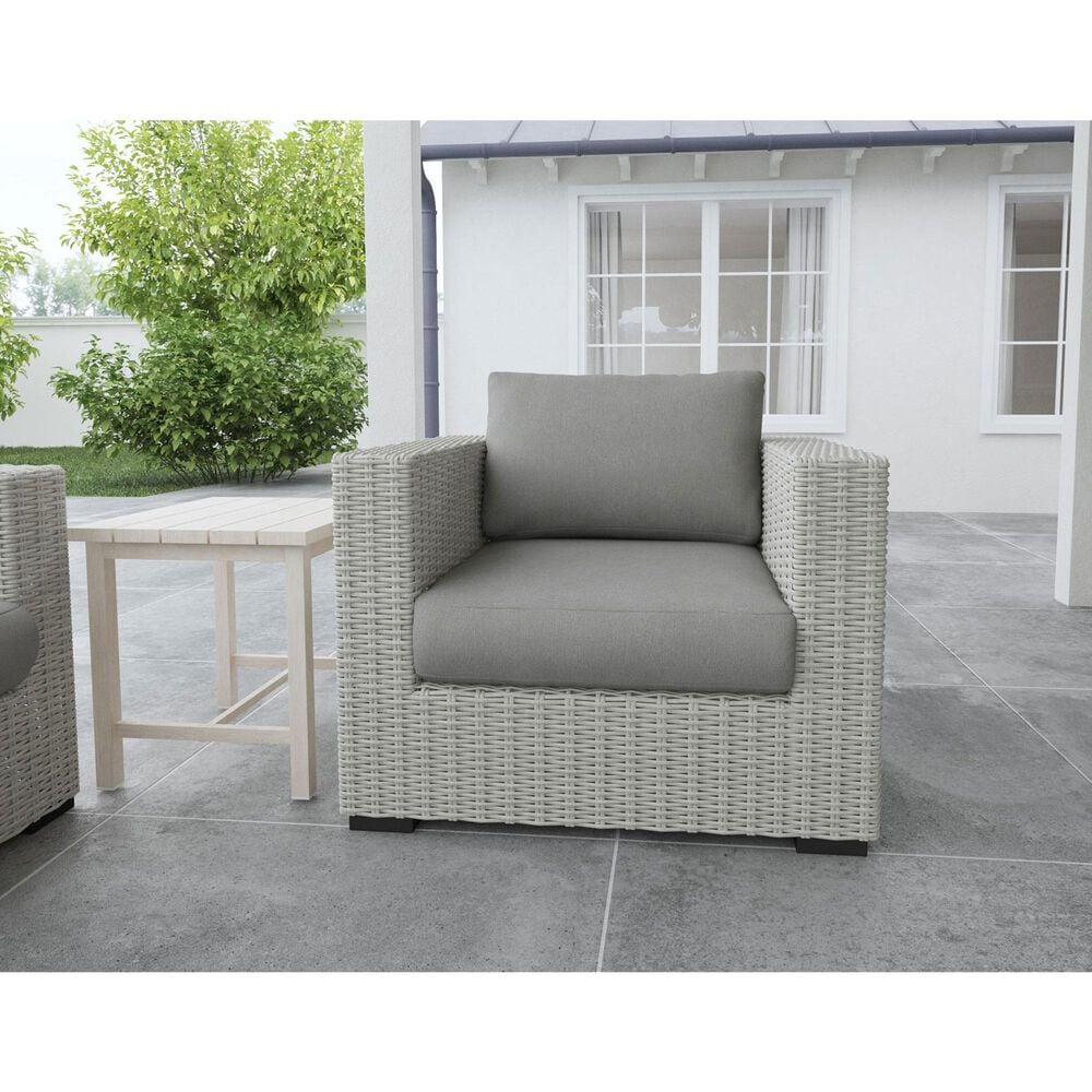 Steve Silver Co. Blakley Patio Lounge Chair in Dark Gray, , large