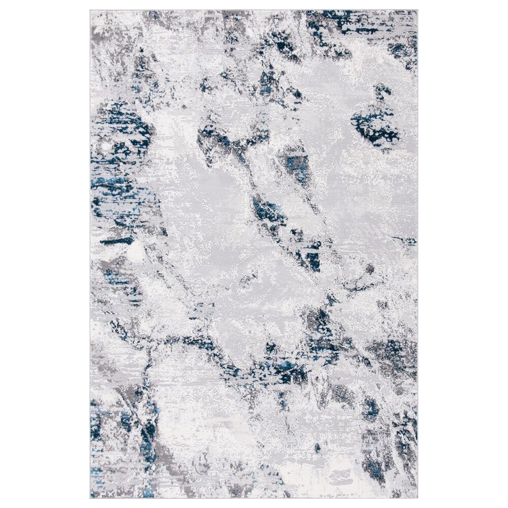 Safavieh Amelia AMA232 5'5" x 7'7" Grey and Blue Area Rug, , large