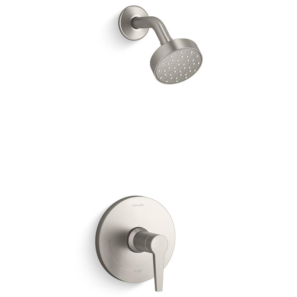 Kohler Pitch Rite-Temp Bath and Shower Trim Kit in Vibrant Brushed Nickel, , large