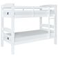 Linon Home Decor Levi Twin Over Twin Bunk Bed in White, , large