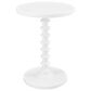 Linon Home Decor Aurora Round Side Table in White, , large