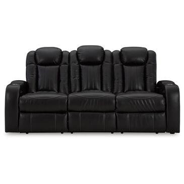 Ashley Caveman Den Power Reclining Sofa in Midnight, , large