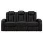 Ashley Caveman Den Power Reclining Sofa in Midnight, , large