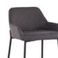 LumiSource Daniella Bar Stool with Charcoal Upholstery in Black (Set of 2), , large