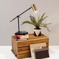 Adesso Collette LED Desk Lamp with Wireless Charging + USB in Antique Brass, , large