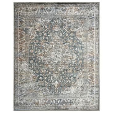 Nourison Elegant Heirlooms 2"6" x 4" Ivory and Blue Area Rug, , large