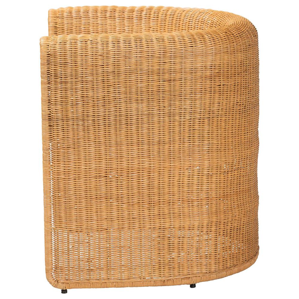 Baxton Studio Carina Arm Chair in Light Honey, , large