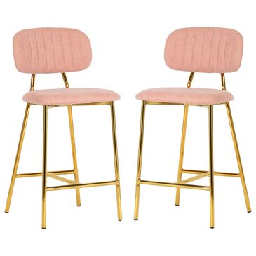 Tov Furniture Ariana Counter Stool in Blush (Set of 2), , large