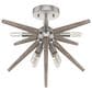 Hunter Jupiter Star Semi-Flush Mount in Brushed Nickel, , large