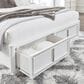 Millenium Chalanna King Upholstered Storage Bed in White, , large