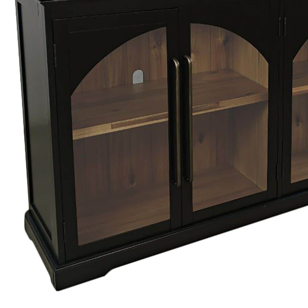 Waltham Archdale 6-Door Accent Cabinet in Black, , large