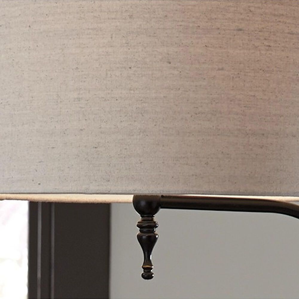 Ashley Anemoon Floor Lamp in Black, , large