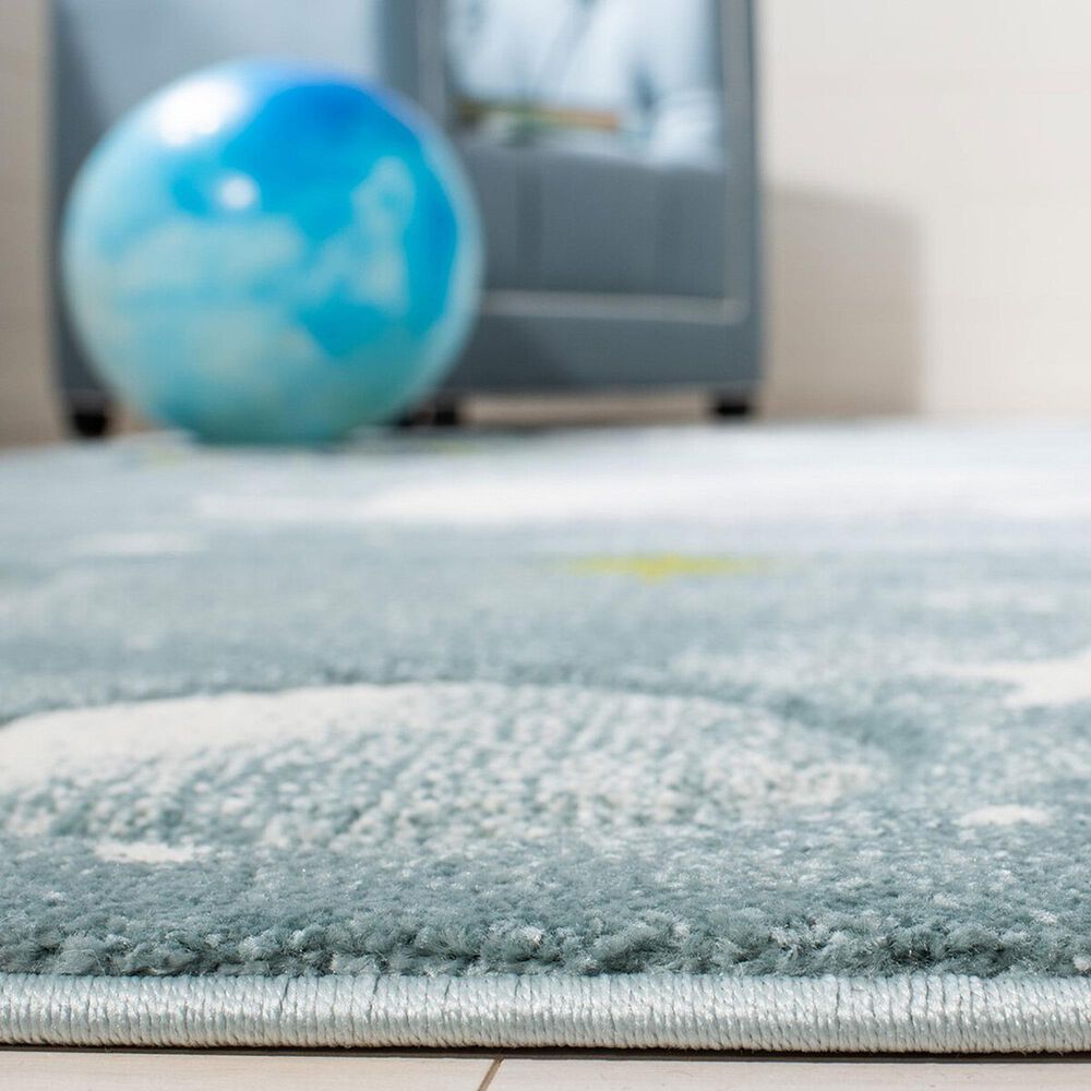 Safavieh Carousel 8&#39; x 10&#39; Teal and Ivory Kids Area Rug, , large