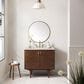 James Martin Vanities Amberly 36" Single Bathroom Vanity in Walnut with 3 cm Eternal Marfil Quartz Top and Rectangular Sink, , large