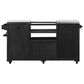 HOMLUX 67" Outdoor Kitchen Island with Stainless Steel Top in Black, , large