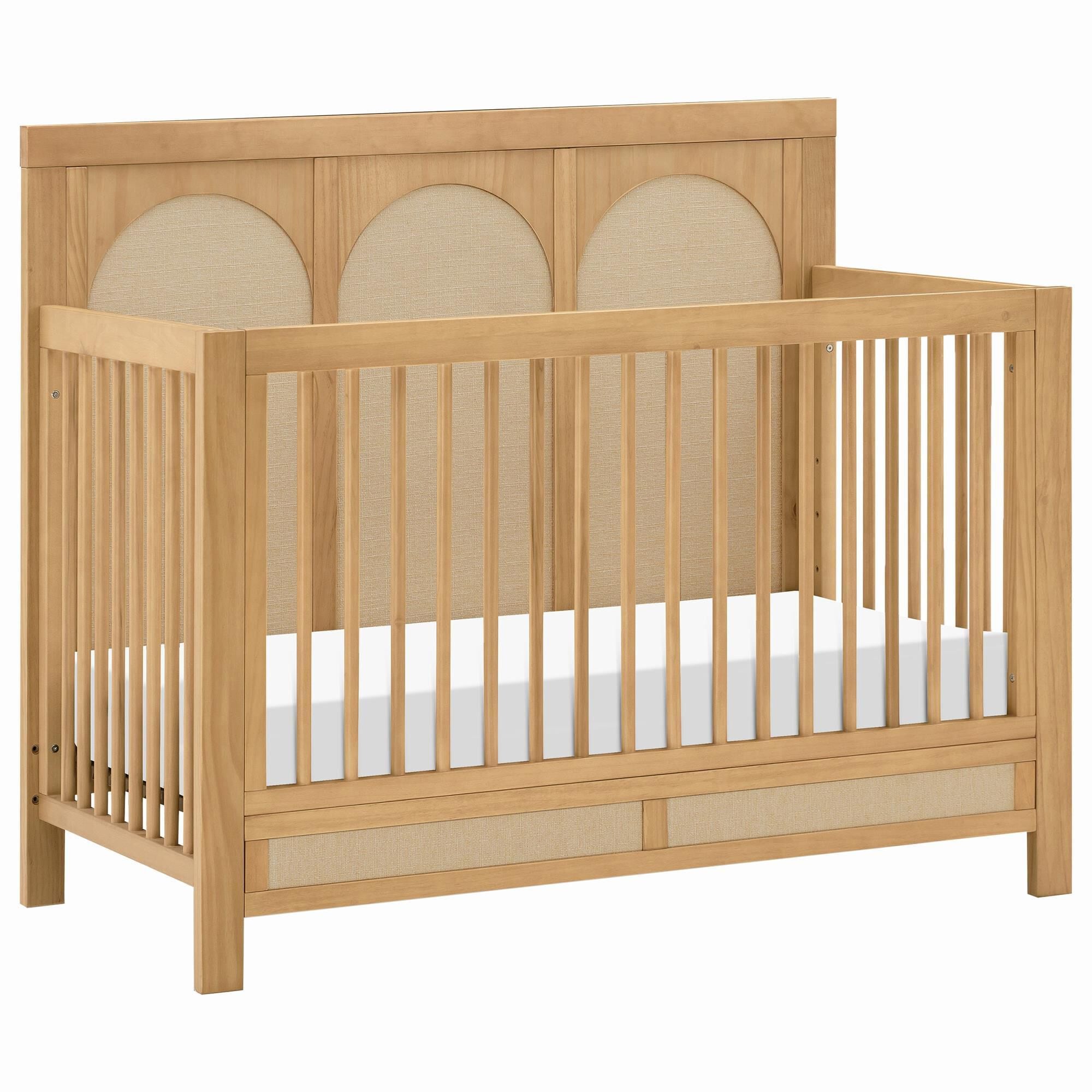 New Haus Eloise 4 In 1 Convertible Crib in Honey