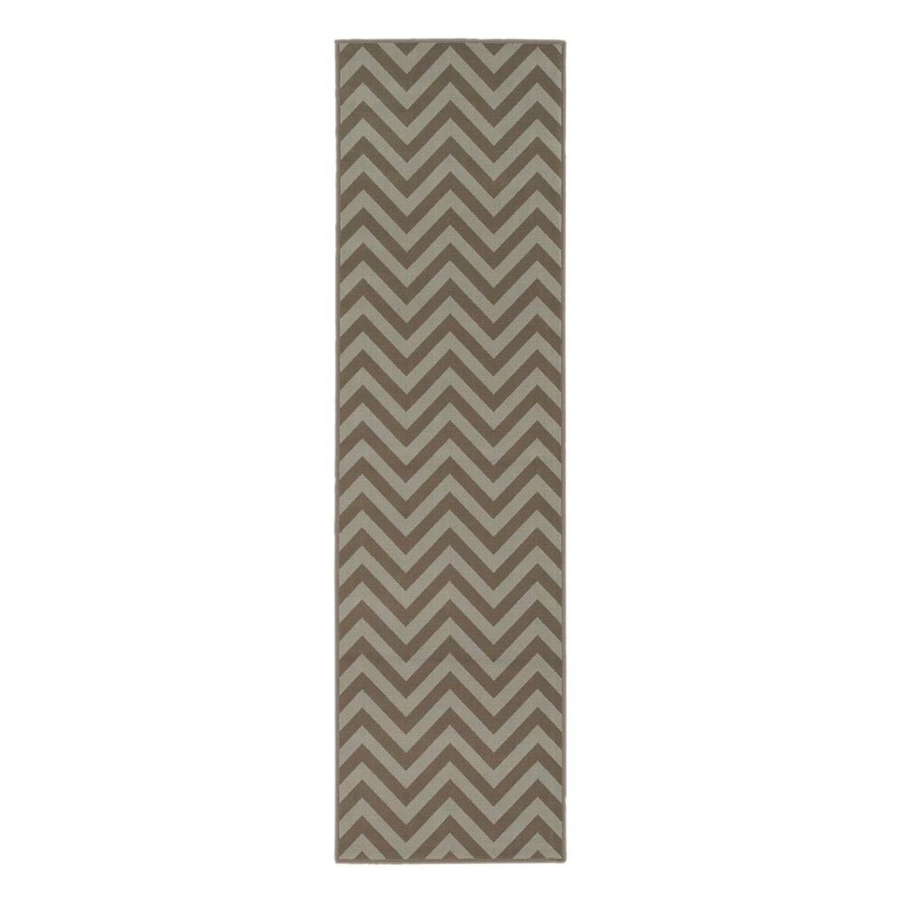 Oriental Weavers Riviera 4593E 2"3" x 7"6" Grey Runner, , large