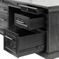 Wycliff Bay Willow Lane Double Pedestal Executive Desk in Ebony Black, , large