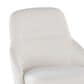 LumiSource York Side Chair with White Faux Leather Cushion in Dark Walnut (Set of 2), , large