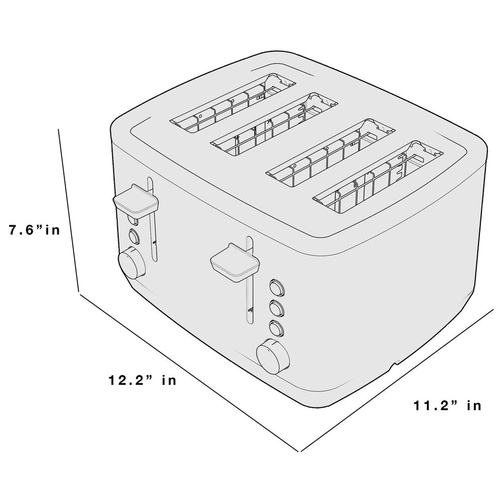 GE 2-Slice Stainless Steel Wide Slot Toaster with 7 Shade Settings