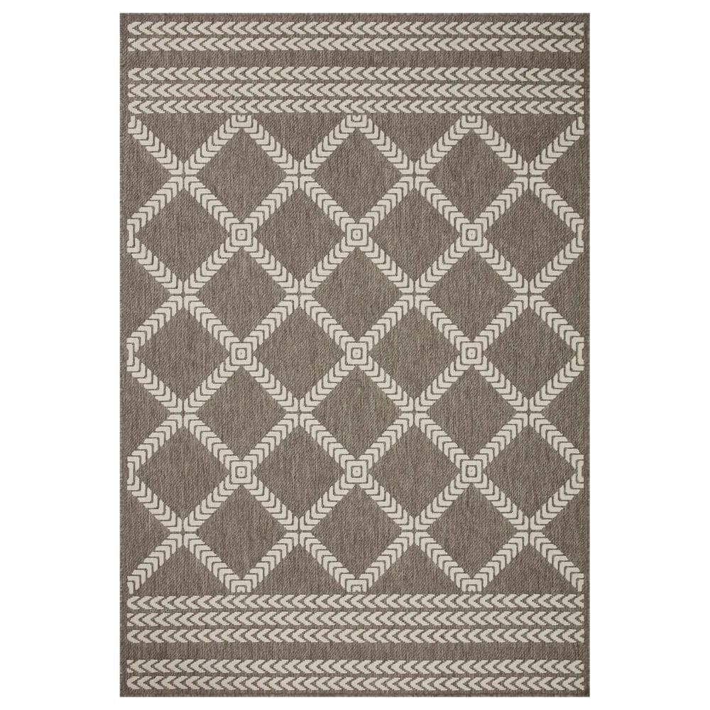 Loloi II Rainier RAI-05 2"3" x 7"7" Natural and Ivory Indoor/Outdoor Area Performance Rug, , large