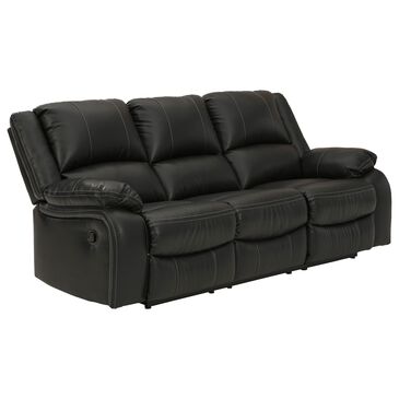 Signature Design by Ashley Calderwell Manual Reclining Sofa in Black, , large