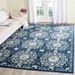 Safavieh Evoke EVK252A 10" x 14" Navy and Ivory Area Rug, , large