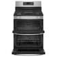 GE Appliances 30" Freestanding Gas Double Oven Range with Convection in Stainless Steel, , large