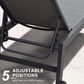 HOMLUX 3-Piece Patio Chaise Lounge Set with Wheels in Grey, , large