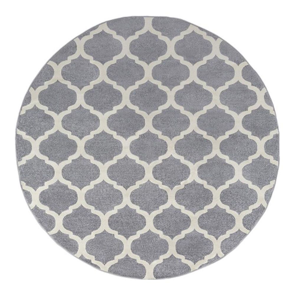 Surya Horizon HRZ-1001 7' Round Charcoal/Ivory Scatter Rug, , large