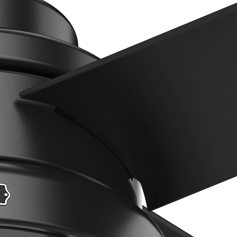 Hunter Searow 54&quot; Outdoor Ceiling Fan with LED Lights in Matte Black, , large