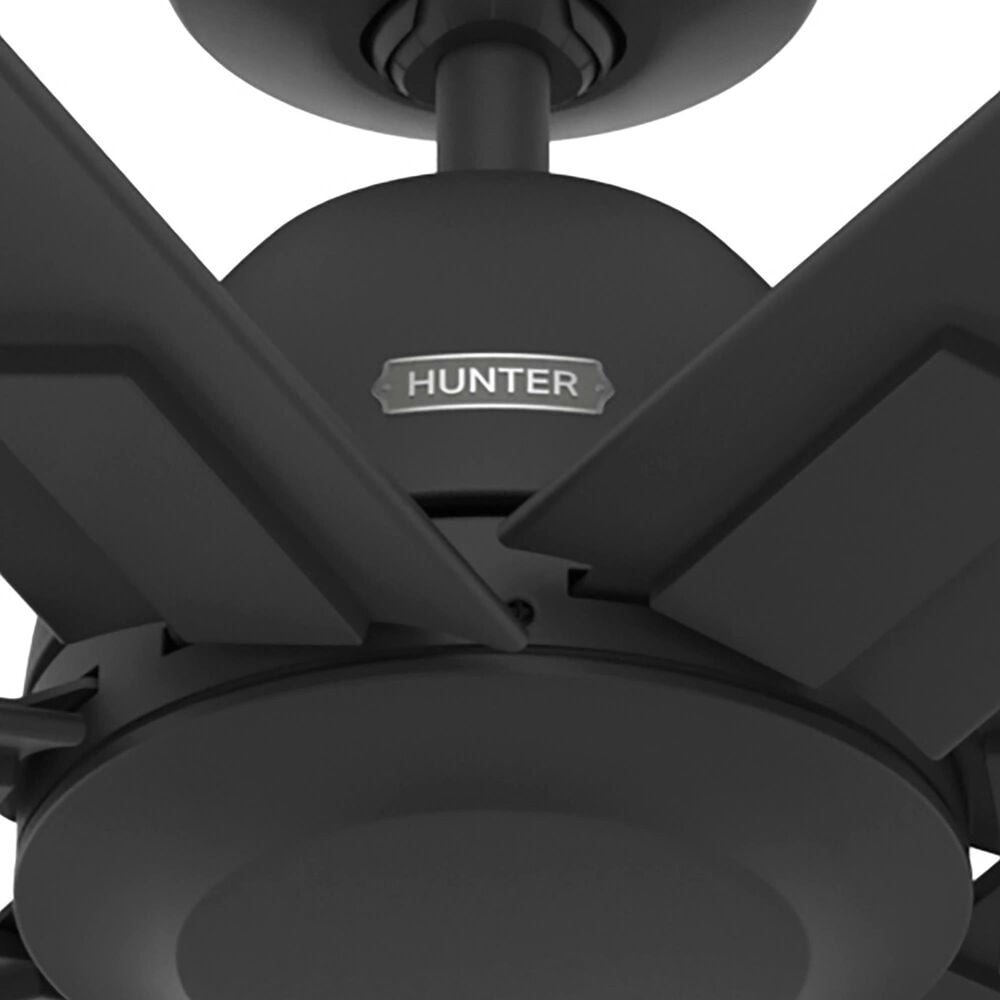 Hunter Downtown 72&quot; Outdoor Ceiling Fan in Matte Black, , large