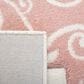 Safavieh Carousel CRK163 8" x 10" Ivory and Pink Kids Area Rug, , large