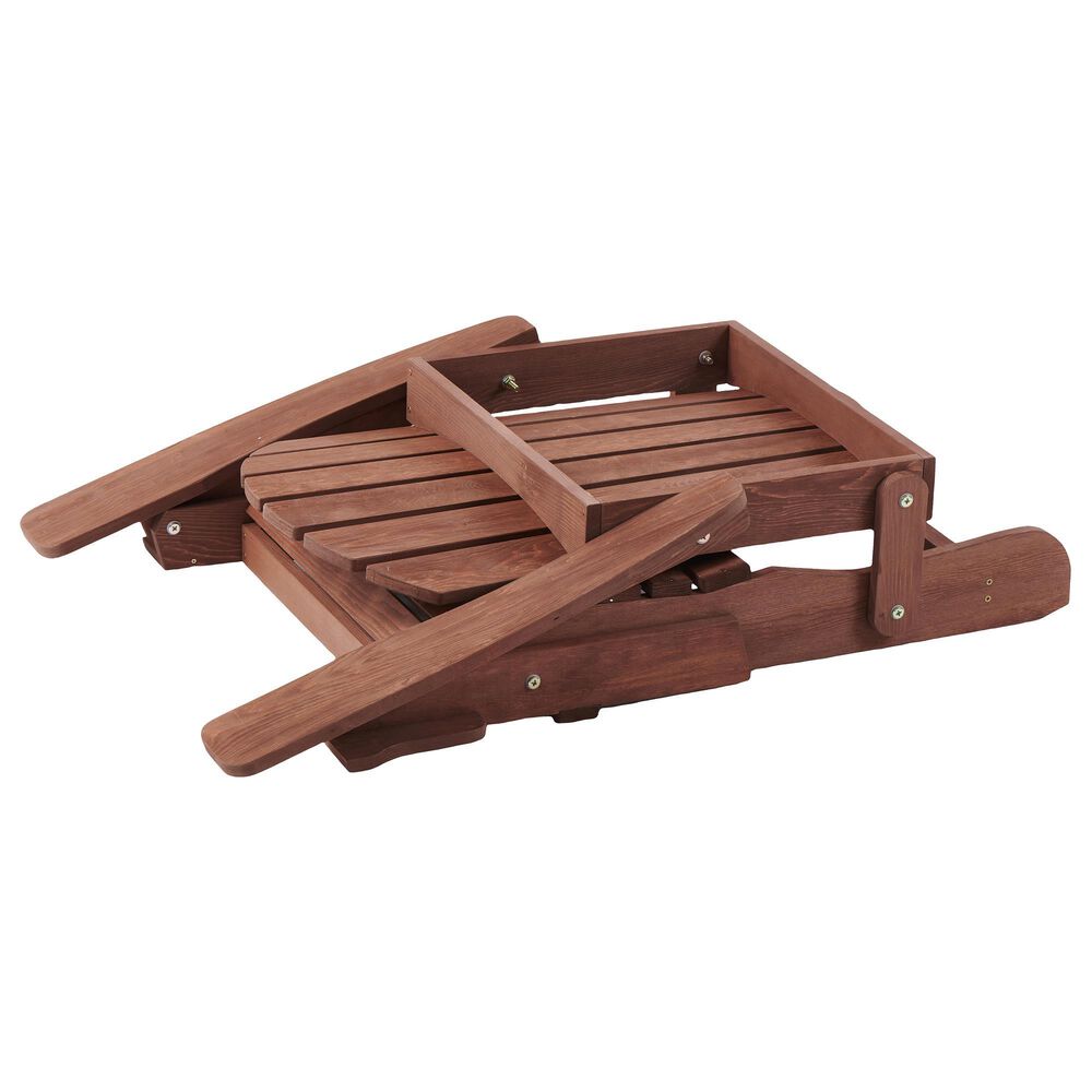 Hearth and Haven Oversize Outdoor Folding Adirondack Chair in Coffee, , large