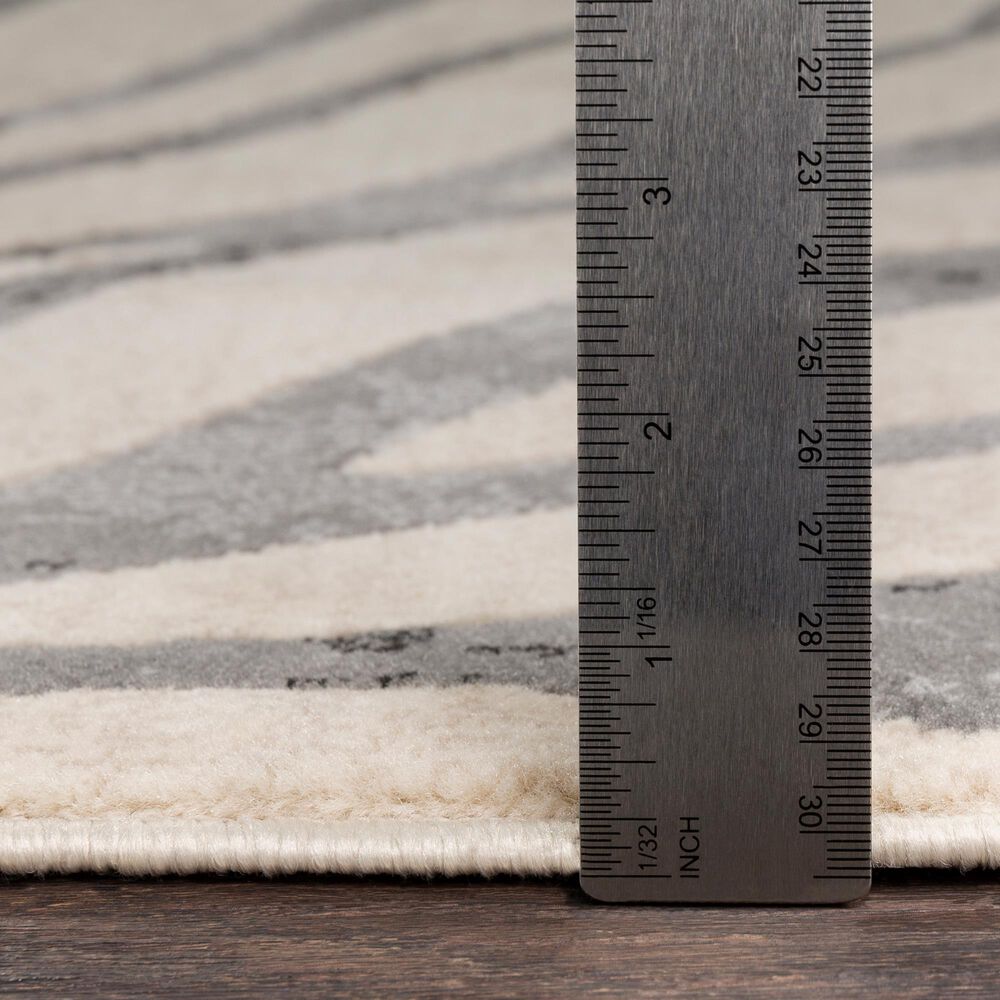 Surya City 3&#39;11&quot; x 5&#39;7&quot; Charcoal, Light Slate, Light Beige, Taupe and Black Area Rug, , large