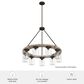 Hunter Devon Park 9-Light Chandelier in Onyx Bengal and Barnwood, , large