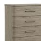 Crown Mark Veranda 5 Drawer Chest in Khaki, , large