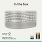 Logitech Wave Keys Wireless Ergonomic Keyboard in Sand, , large