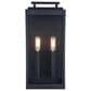 Vaxcel Hampton 2-Light Outdoor Wall Mount in Textured Black, , large