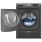 Maytag 4.8 Cu. Ft. Front Load Washer and 7.3 Cu.Ft. Gas Dryer Laundry Pair with Pedestal in Volcano Black, , large