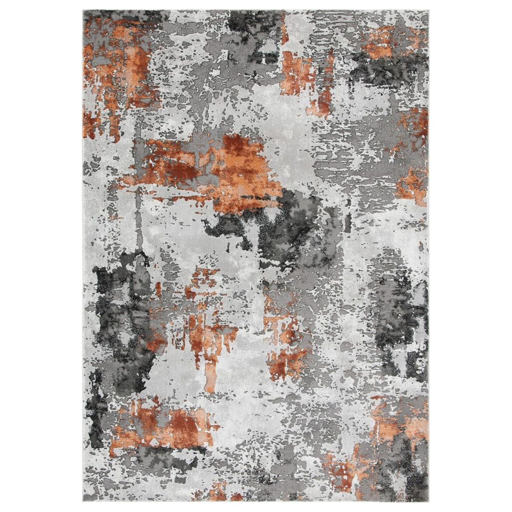 Safavieh Craft CFT820P 2"7" x 5" Grey and Orange Area Rug, , large