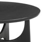 Bassett Mirror Company Dunnigan Round Cocktail Table in Black Matte, , large
