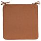 Hearth and Haven Noah19" x 19" Outdoor Dining Chair Cushion with Water-Repellent Fabric and Secure Ties in Orange, , large
