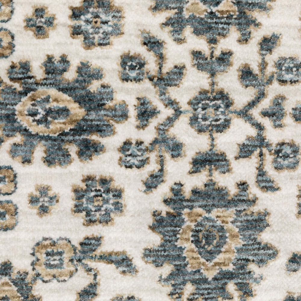 Oriental Weavers Echo Ivory and Blue 9&#39;10&quot; x 12&#39;10&quot; Area Rug, , large