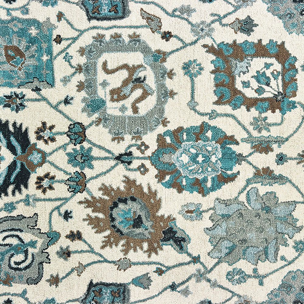 Oriental Weavers Zahra 75503 10&#39; x 13&#39; Ivory and Blue Area Rug, , large