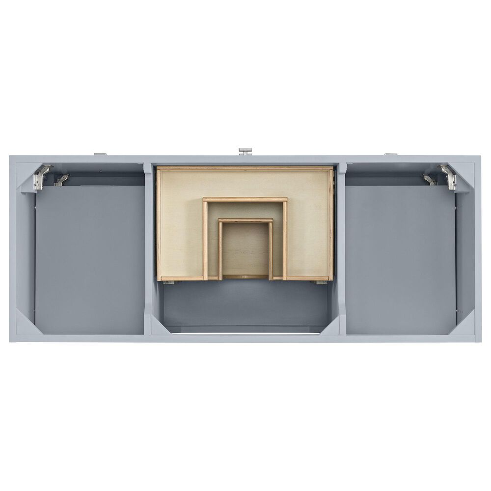 37B Kinsale 48" Single Bathroom Vanity Cabinet in Soft Blue with White Composite Stone Top and Backsplash, , large